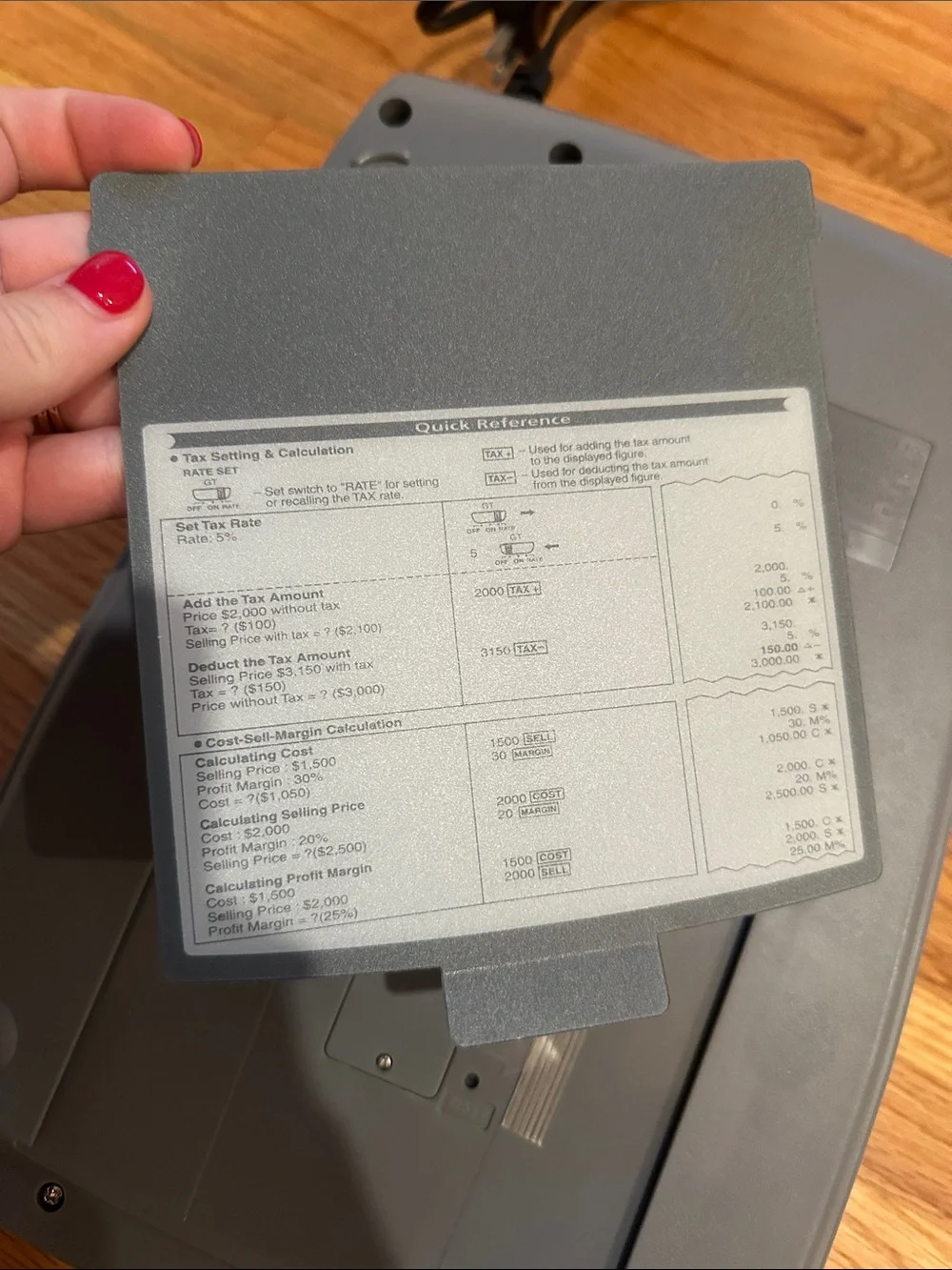 Canon MP25DV Silver and Black Calculator